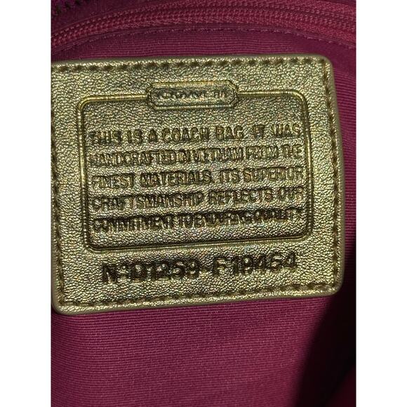 Coach Poppy Signature Canvas Leather Multicolor Shoulder / Crossbody Bag - Picture 11 of 15